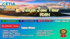 Jelajah Jawa Timur 9 Hari 8 Malam