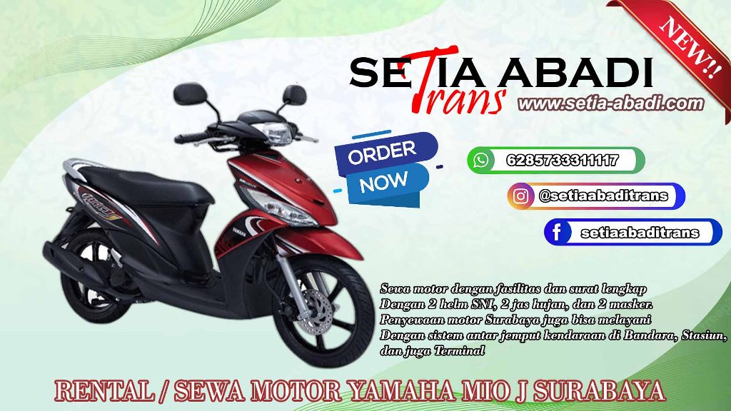 Sewa Motor Yamaha Mio J Surabaya