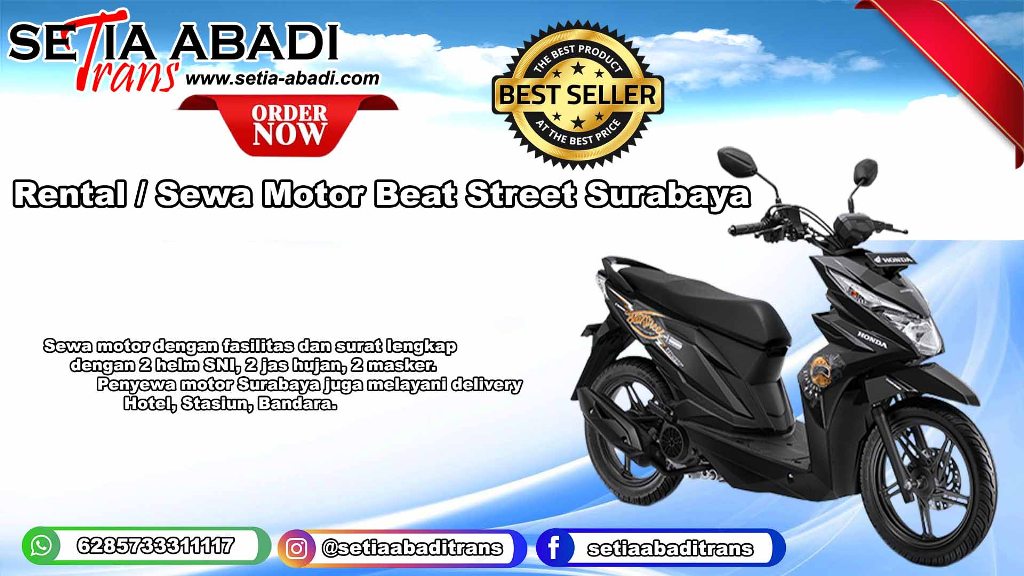 sewa motor honda beat street surabaya