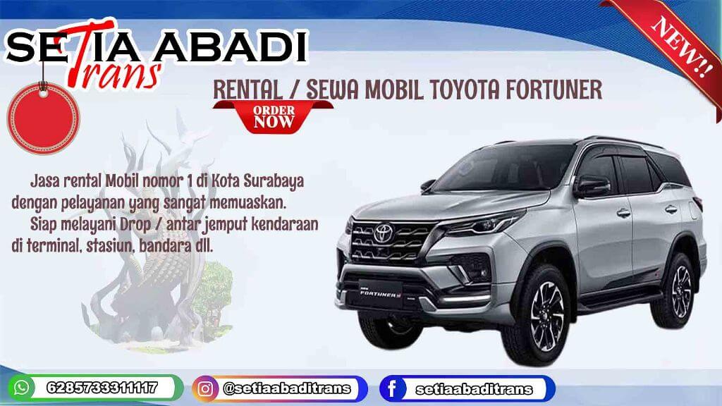 Rental Mobil Toyota Fortuner