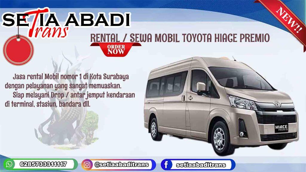 Rental Mobil Toyota Hiace Premio