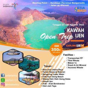 OPEN TRIP EXPLORE BANYUWANGI