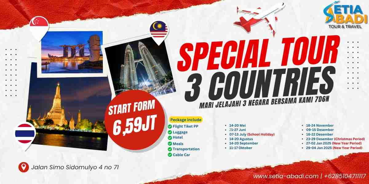 Open Trip 3 Negara 7D6N