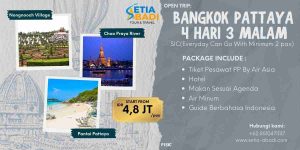 Paket Tour Bangkok Pattaya 4 Hari 3 Malam