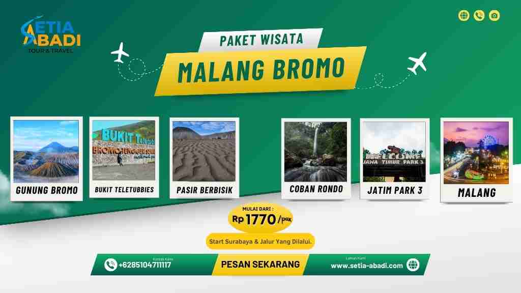 Paket Wisata Malang Bromo 4H3M