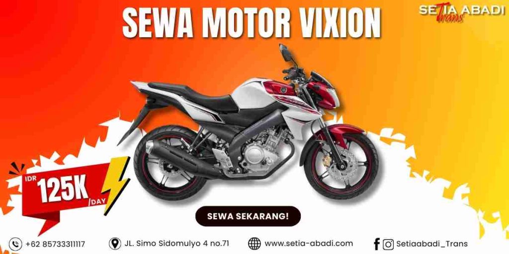 Sewa Motor Vixion Surabaya