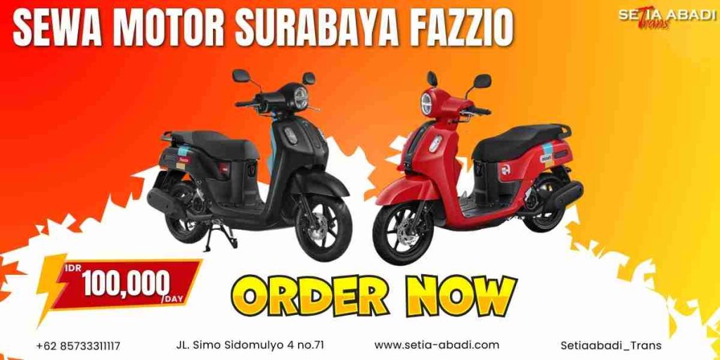 Sewa Motor Surabaya Yamaha Fazzio