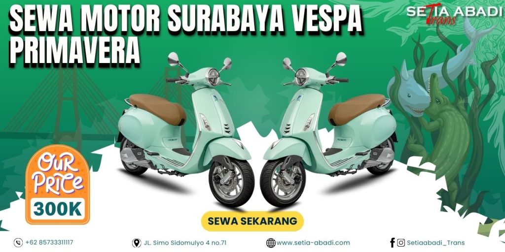 Sewa Motor Surabaya Vespa Primavera