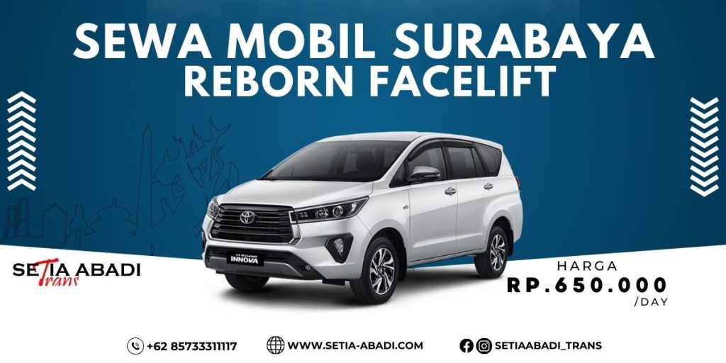 Sewa Mobil Surabaya Innova Reborn Facelift