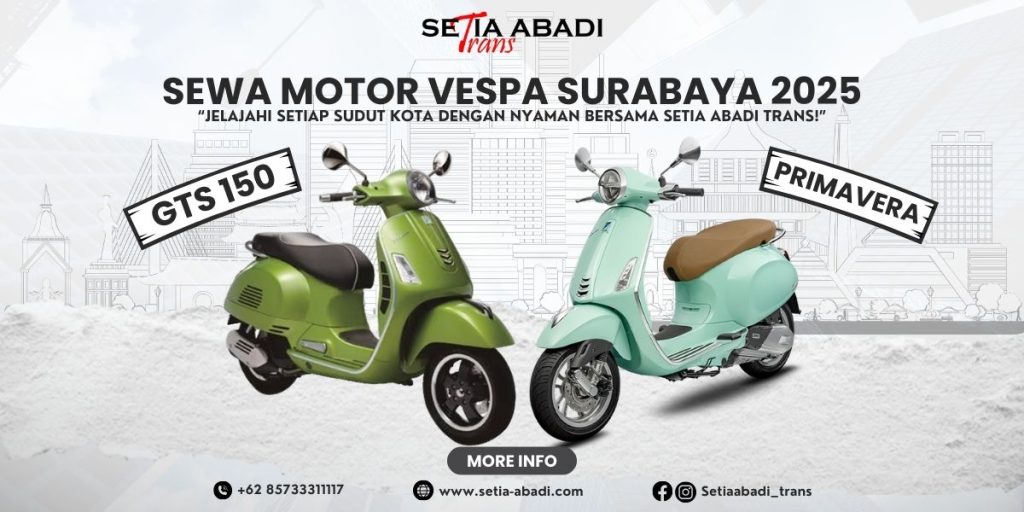 Sewa Motor Vespa Surabaya 2025