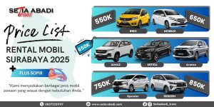 Rental Mobil Surabaya 2025 Plus Sopir